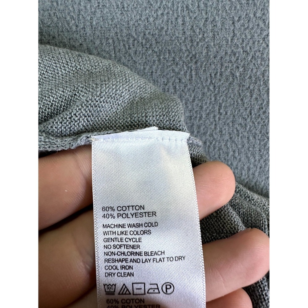 Tommy Bahama Vest Mens XL Grey Island Zone Fairway Knit Zip Prep Resort Sweater - Picture 12 of 12